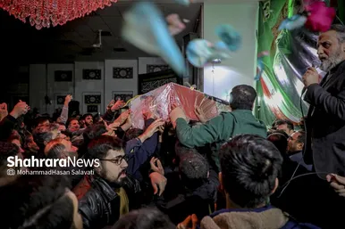 گزارش تصویری | مراسم وداع با پیکر شهید مدافع امنیت «مهدی ظریف» در مشهد