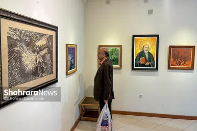 گزارش تصویری | نمایشگاه نقاشی «زیبایی فرّ خداوند است»