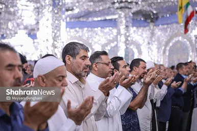 گزارش تصویری | اقامه نماز عید سعید قربان در حرم مطهر رضوی