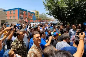 تجمع هواداران استقلال مقابل باشگاه + عکس و فیلم