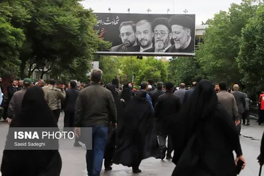 تصاویری از تشییع پیکر شهدای خدمت در تبریز
