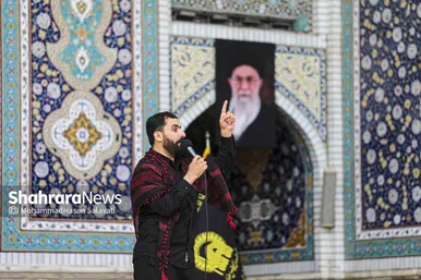 گزارش تصویری | عزاداری شهادت رهبر معظم انقلاب اسلامی، در حرم امام‌رضا(ع) - ۱