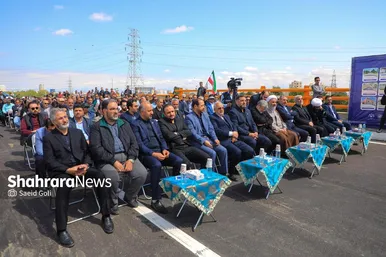 گزارش تصویری |بهره‌برداری از اتصال بزرگراه شهید سلیمانی به بلوار نماز، ۸۱ دستگاه ون و احداث مسیل اقبال