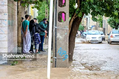 عکس‌هایی از سیلاب در خیابان‌های مشهد (۲۹ اردیبهشت ۱۴۰۳)