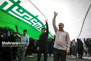 گزارش تصویری | تشییع پیکر مطهر ۱۵ شهید حملات خصمانه اخیر رژیم صهیونیستی به ایران در مشهد مقدس (جمعه ۶ تیر ۱۴۰۴)