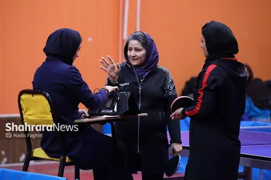 گزارش تصویری | مسابقات تنیس روی میز قهرمانی بانوان خراسان رضوی