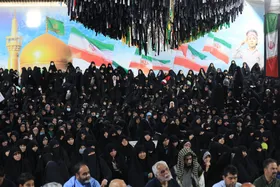 مراسم چله دعای عهد در جوار مزار شهدای گمنام