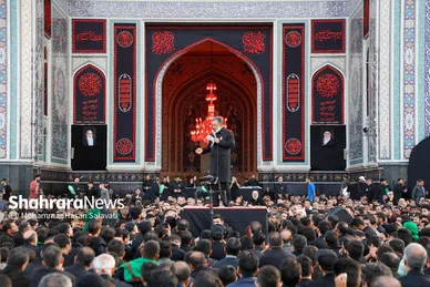 گزارش تصویری | مراسم چهارپایه خوانی شهادت حضرت رضا علیه السلام در حرم مطهر رضوی