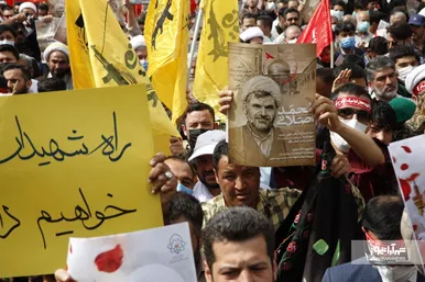 حضور پر تعداد مهاجران افغانستانی در مراسم تشییع پیکر شهید حجت‌الاسلام اصلانی