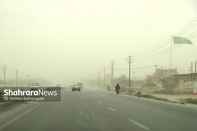 گرد و خاک صبح‌گاهی در مشهد