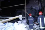 مهار آتش‌سوزی کارخانه ایزوگام در جاده مشهد کلات