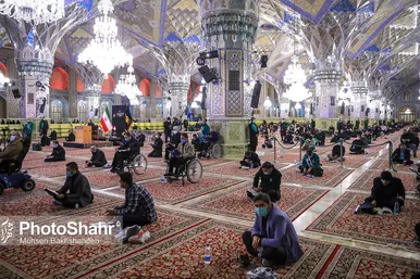 مراسم احیاء شب ۲۱ ماه مبارک رمضان در حرم مطهر رضوی