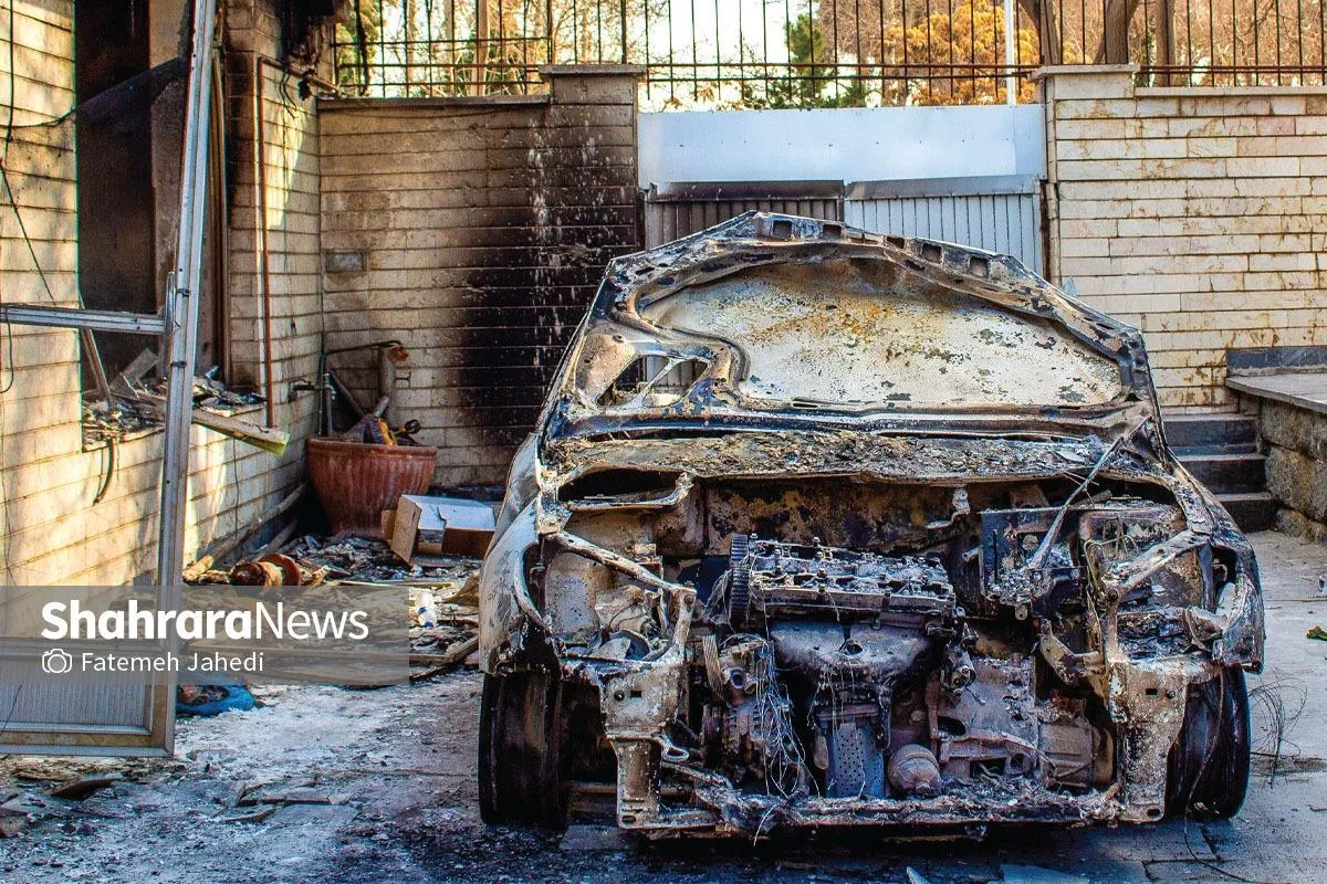 نجات معجزه‌آسای اهالی خانه‌ای در وکیل‌آباد مشهد از چنگ اغتشاشگران