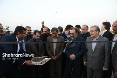 افتتاح تقاطع غیرهمسطح حضرت قمر بنی‌هاشم(ع) در مشهد