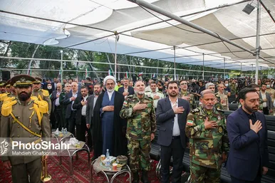 آیین بازگشایی معابر پادگان لشکر 77