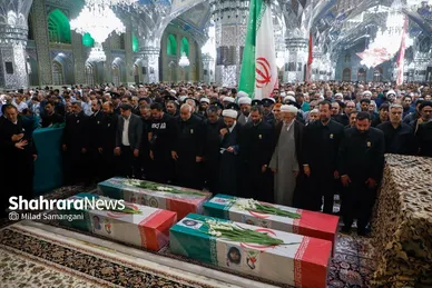 گزارش تصویری | تشییع پیکر شهدای حملات رژیم صهیونیستی در مشهد