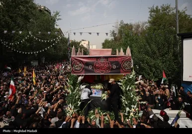 عکس‌هایی از مراسم تشییع پیکر شهید اسماعیل هنیه در تهران- ۲