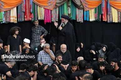 مراسم عزاداری روز دوازدهم محرم در حسینیه کرمانی‌های مشهد