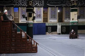 مراسم عزاداری شهادت امام رضا(ع) در حضور رهبر انقلاب