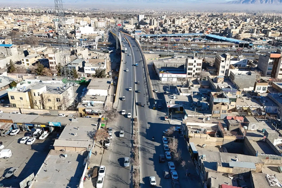 پایان ساخت آخرین راست‌گرد پل نوغان مشهد بعد از ۲۰ سال