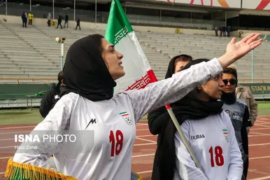 پیکر ملیکا محمدی به استادیوم آزادی رفت