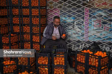 گزارش تصویری | بازار میوه در شب یلدا