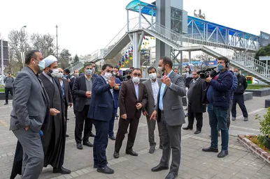 بازدید مسئولان شهری و استانی از اقدامات مدیریت شهری مشهد در بهار ۱۴۰۱