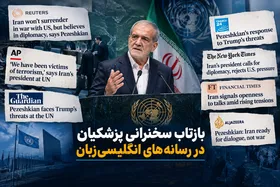 بازتاب سخنرانی مسعود پزشکیان در بعضی از رسانه&zwnj;های انگلیسی&zwnj;زبان