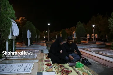 مراسم احیای شب ۲۱ ماه رمضان در بهشت رضا(ع)