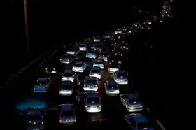 ترافیک پرحجم در آزادراه&zwnj;های قزوین همزمان با موج بازگشت مسافران در شامگاه جمعه (۸ خرداد ۱۴۰۵)
