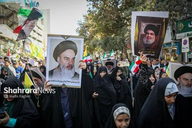 گزارش تصویری | راهپیمایی جمعه «خشم و نصر» در مشهد
