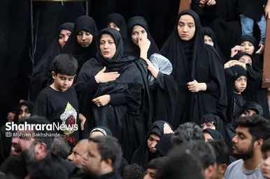 مراسم عزاداری روز دوازدهم محرم در حسینیه کرمانی‌های مشهد