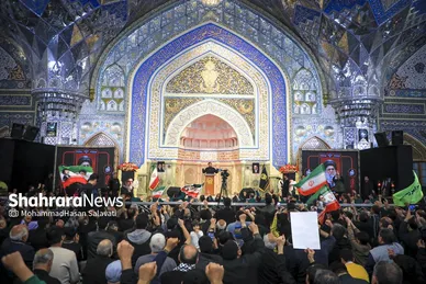 گزارش تصویری | مراسم چهلمین روز شهادت رهبر شهید انقلاب اسلامی در حرم مطهر رضوی