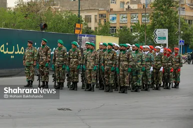 رژه بزرگداشت روز ارتش در مشهد‎‎