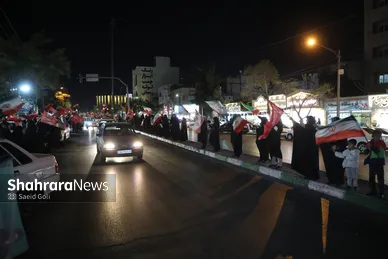 گزارش تصویری | برگزاری رزمایش مردمی تونل پرچم و زنجیره انسانی ۶ کیلومتری در مشهد