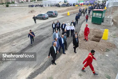گزارش تصویری | آغاز عملیات اجرایی بزرگراه سیدالشهدا و بازدید از تصفیه‌خانه پرکندآباد با حضور استاندار خراسان رضوی