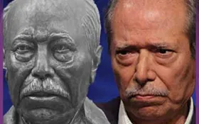 انتقاد علی نصیریان از ساخته مجسمه&zwnj;اش + ویدئو و عکس