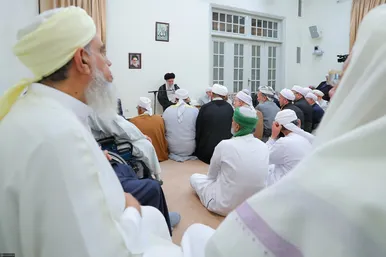 عکس‌هایی از دیدار جمعی از بزرگان و علمای اهل سنت با رهبر معظم انقلاب