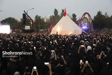 گزارش تصویری | مراسم خیمه سوزان عصر عاشورا در مشهد (۱۵ تیر ۱۴۰۴)
