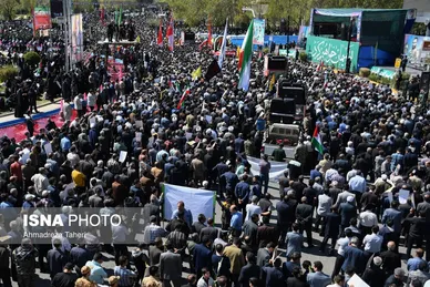 تشییع باشکوه پیکر سردار شهید زاهدی در اصفهان