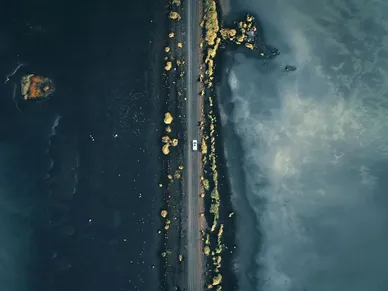 عکس‌های هوایی از جاده‌های دورافتاده در دل طبیعت