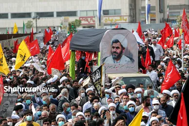 تشییع پیکر شهید حجت الاسلام محمد اصلانی در مشهد