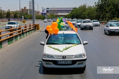کارناوال خودرویی به مناسبت عید سعید غدیر خم در مشهد