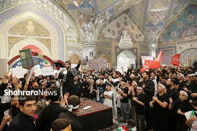 گزارش تصویری | اجتماع نوجوانان عاشورایی در سیزدهمین سوگواره «احلی من العسل» در حرم امام‌رضا(ع)