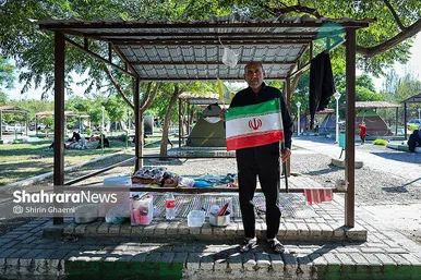 گزارش تصویری | بوستان زائرپذیر غدیر مشهد میزبان زائران و عزاداران امام شهید