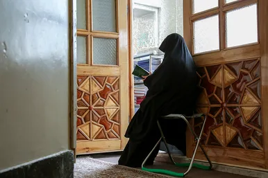 مراسم ترتیل‌خوانی بانوان در حرم مطهر رضوی 