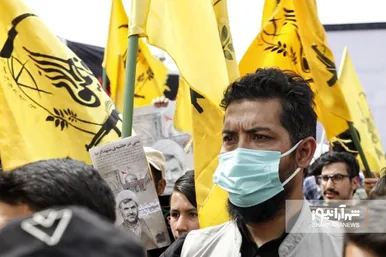 حضور پر تعداد مهاجران افغانستانی در مراسم تشییع پیکر شهید حجت‌الاسلام اصلانی