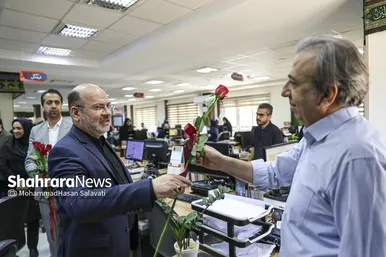 گزارش تصویری | بازدید مدیران استانی و شهری از موسسه فرهنگی شهرآرا به مناسبت روز خبرنگار - ۱