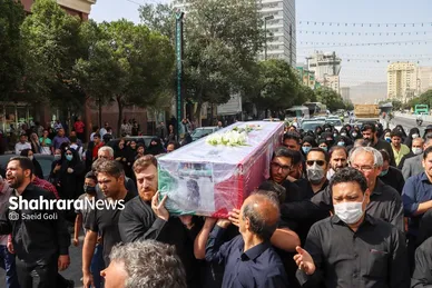 تشییع پیکر جانباز شهید عباس معروفی در مشهد