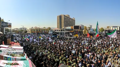 راهپیمایی مردم مشهد در محکومیت اغتشاشات اخیر و تشییع شهدای مدافع امنیت